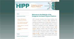 Desktop Screenshot of hipp.atomki.hu